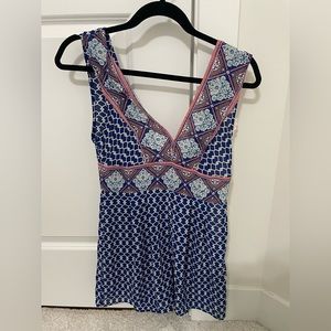 Printed romper